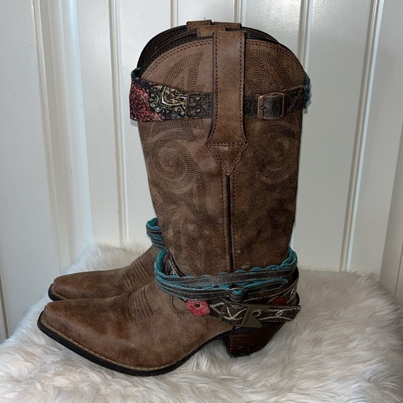 Durango Crush Accessorized cowgirl Boot boho western festival concert -size 7 - Picture 6 of 12